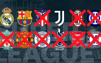 Super League ‘phản pháo’ đe dọa của UEFA, không bỏ giải đấu