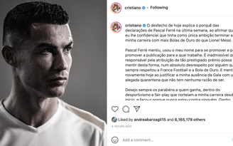 Ronaldo không dự lễ trao giải Quả bóng vàng, chỉ trích BTC giải thưởng France Football