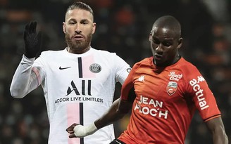 Kết quả Ligue 1: Sergio Ramos bị thẻ đỏ, PSG may mắn hòa đội áp chót Lorient