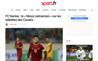 Báo Pháp tiết lộ CLB Nantes ở giải Ligue 1 muốn chiêu mộ Quang Hải