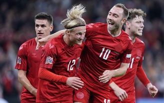 Tuyển Pháp may mắn trụ hạng Nations League dù thua sốc trước Đan Mạch