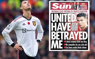 Cristiano Ronaldo gây bùng nổ nội tình M.U qua cuộc phỏng vấn đăng trên tờ The Sun