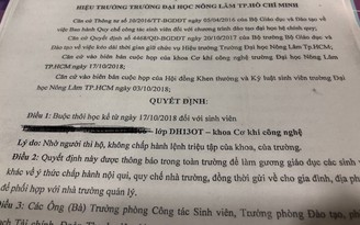 Sinh viên đã bị buộc thôi học vẫn nhờ người thi hộ