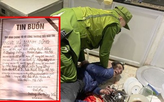 NSƯT Vũ Mạnh Dũng bị sát hại: Nghi phạm là người nghiện ma túy lâu năm