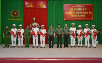 Công an Bình Thuận điều động bổ nhiệm nhiều cán bộ chủ chốt