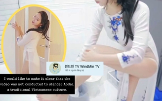 Bị người Việt chỉ trích vì mặc áo dài không quần, nữ YouTuber Hàn công khai xin lỗi