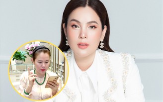 Hoa hậu Phương Lê livestream, chuyển tiền cho người nghèo mua gạo mùa dịch