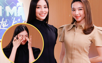 Hoa hậu Tiểu Vy bật khóc khi chia sẻ về tình bạn tri kỷ cùng Thùy Tiên