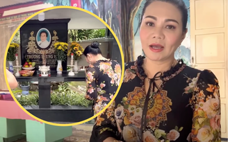 Ngọc Huyền xúc động đến viếng mộ nghệ sĩ Phùng Há, Thanh Nga