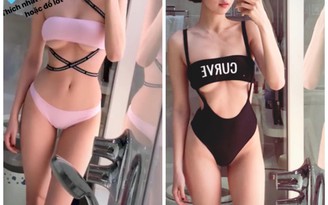 Ngọc Trinh quay clip diện bikini hở nửa ngực, 'đốt mắt' người nhìn