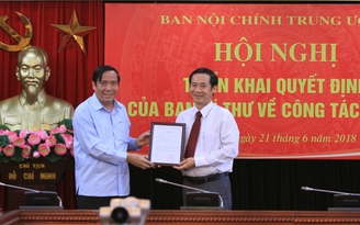 Ban Nội chính T.Ư có thêm một phó trưởng ban