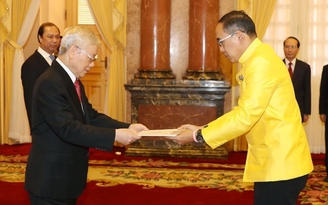 Tổng bí thư, Chủ tịch nước Nguyễn Phú Trọng tiếp các Đại sứ trình quốc thư
