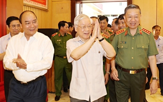 Tổng bí thư Nguyễn Phú Trọng dự, chỉ đạo Hội nghị Đảng ủy Công an T.Ư