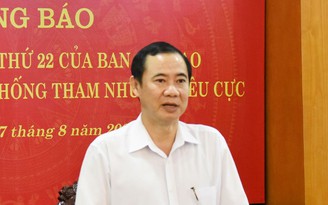 Sẽ báo cáo việc Phó bí thư bị kỷ luật làm Phó ban Phòng chống tham nhũng Ninh Bình