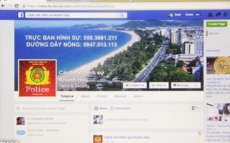 Cảnh sát hình sự Khánh Hòa tiếp nhận 'rất nhiều thông tin qua Facebook'