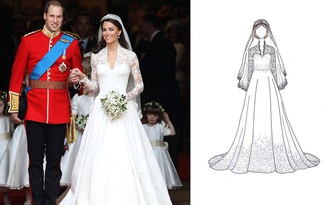 Váy cưới của công nương Kate Middleton là hàng nhái?
