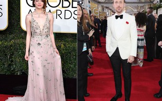 Bộ đôi 'La La Land' Emma Stone - Ryan Gosling hội ngộ ở 'Quả cầu vàng 2017'