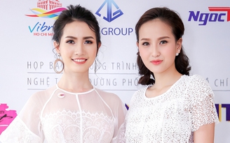 Khánh Ngân đọ dáng cùng Phan Thị Mơ tại 'Ho Chi Minh City Street Show'