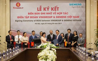 Vingroup và Siemens ký kết hợp tác về công nghệ