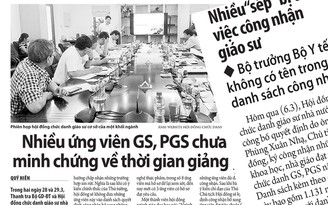 Nhiều ứng viên GS, PGS có hồ sơ bị loại là quan chức