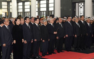 Trọng thể lễ viếng Chủ tịch nước Trần Đại Quang