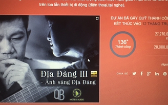 Không dễ gây quỹ cộng đồng cho dự án nhạc