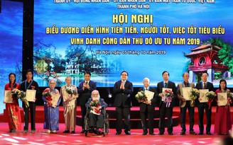 Hà Nội vinh danh 10 công dân thủ đô ưu tú năm 2019