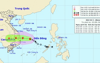 Khẩn cấp ứng phó bão số 5