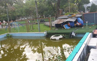 Nhếch nhác công viên giữa khu đô thị mới