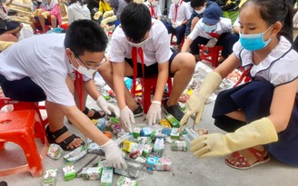 'Đại sứ nhí' trường học không rác