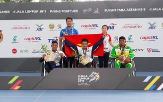 Đoạt thêm 5 HCV, Việt Nam lên hạng 3 ASEAN Para Games