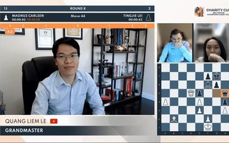 Lê Quang Liêm thăng hoa độc chiếm ngôi đầu Charity Cup cờ vua