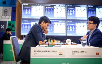 Lê Quang Liêm tranh ngôi vô địch giải cờ vua Prague Masters với kỳ thủ Ấn Độ