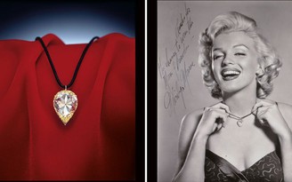 Viên kim cương huyền thoại Marilyn Monroe từng đeo được bán gần 30 tỉ đồng