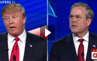 Donald Trump gọi Jeb Bush là ‘ngốc như hòn đá’