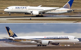 Siêu máy bay của Airbus và Boeing đối đầu cùng một đường bay
