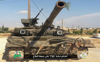 Quân nổi dậy Syria rao bán xe tăng T-90 chiến lợi phẩm