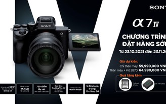 Sony ra mắt máy ảnh Alpha 7 IV vượt trội với cảm biến full-frame 33 MP