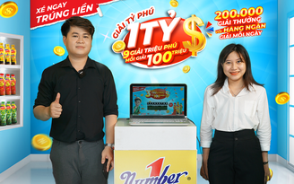 Một thanh niên uống Number 1 trúng 100 triệu đồng để sửa nhà