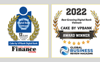 Cake By VPBank liên tiếp nhận giải thưởng quốc tế