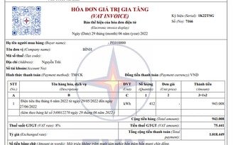 Từ 1.7: Điện lực TP.HCM thay đổi mẫu hóa đơn tiền điện