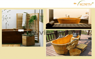Kinh doanh spa thư giãn thường lựa chọn mẫu bồn tắm gỗ nào?