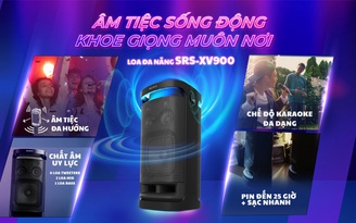 Sony ra mắt loa SRS-XV900 giúp âm tiệc sống động, khoe giọng muôn nơi Sony ra mắt loa SRS-XV900 giúp âm tiệc sống động, khoe giọng muôn nơi