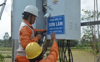 Bình Định: Nghiệm thu đóng điện đưa vào vận hành trạm biến áp Sơn Lâm