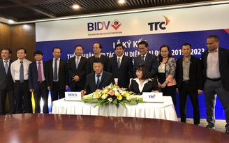 Lễ ký kết thỏa thuận hợp tác toàn diện giữa tập đoàn TTC và BIDV