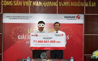 Chủ nhân lãnh 71 tỉ đồng từ vé số Vietlott là người đến từ Quảng Ngãi