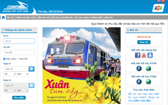 Xuất hiện nhiều website giả bán vé tàu Tết Đinh Dậu