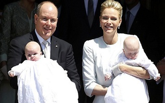Hình ảnh ấn tượng cặp song sinh Hoàng gia Monaco