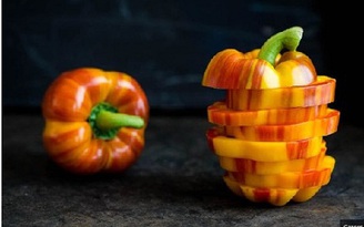 Ớt chuông sắc màu kích thích trẻ ăn rau