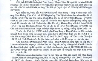 Chủ tịch TP.Phan Rang - Tháp Chàm gửi thư xin lỗi người dân bị phường thu phí ra đường